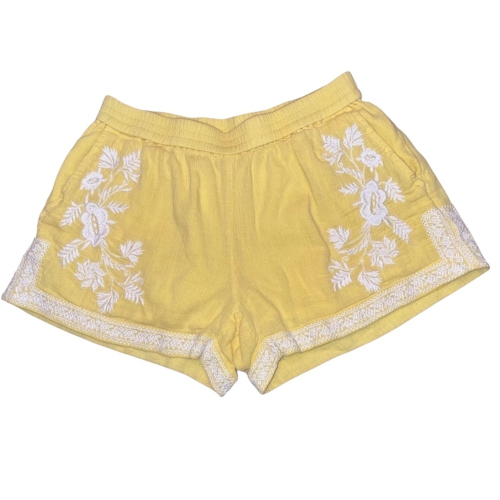 J. Crew 100% Cotton Floral Embroidered Shorts Size 2